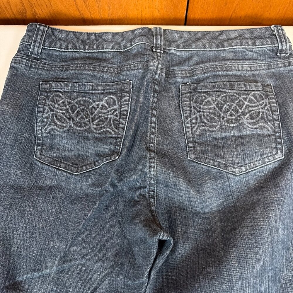 Chico's Dark Wash Cropped Ankle Jeans - Picture 7 of 8